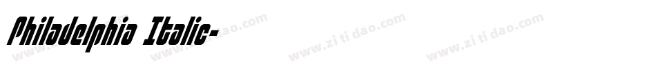 Philadelphia Italic字体转换